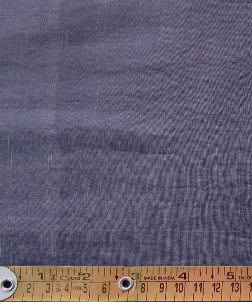 Purple handspun handwoven cotton fabric