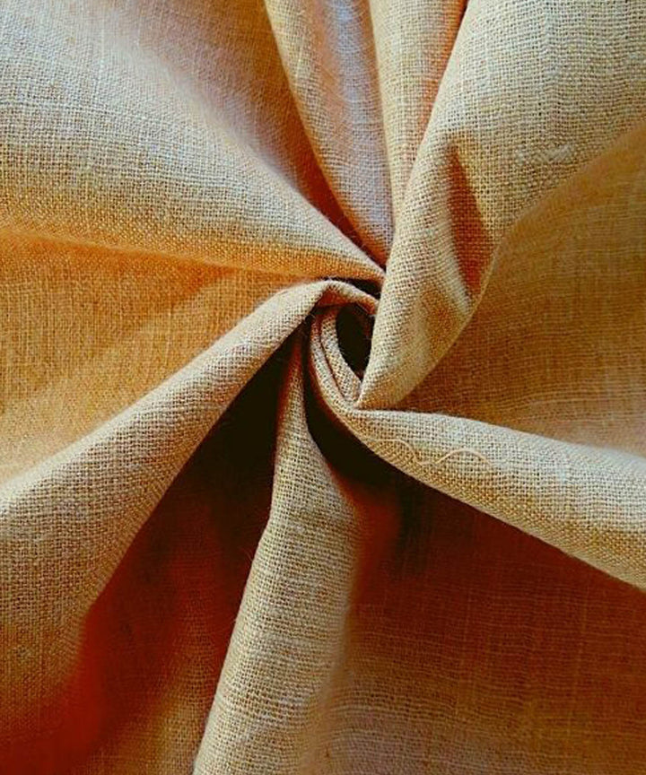 Beige venilla handwoven cotton khadi fabric