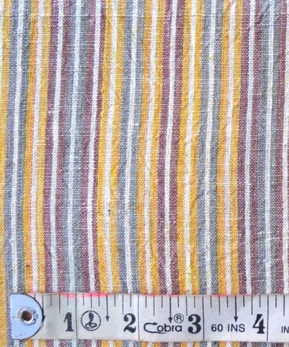Multicolor cotton handwoven khadi fabric