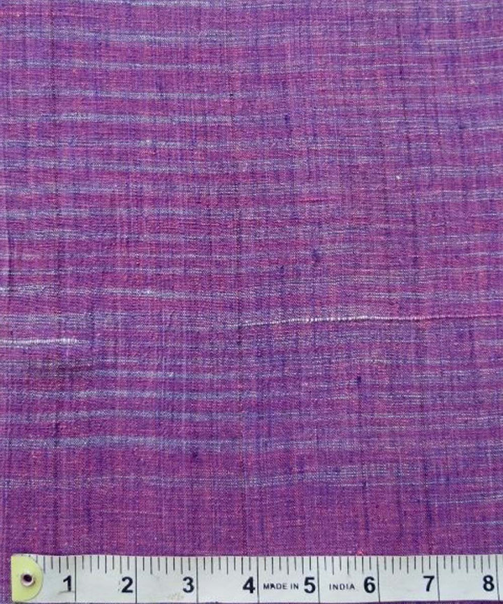 Purple handwoven cotton khadi fabric