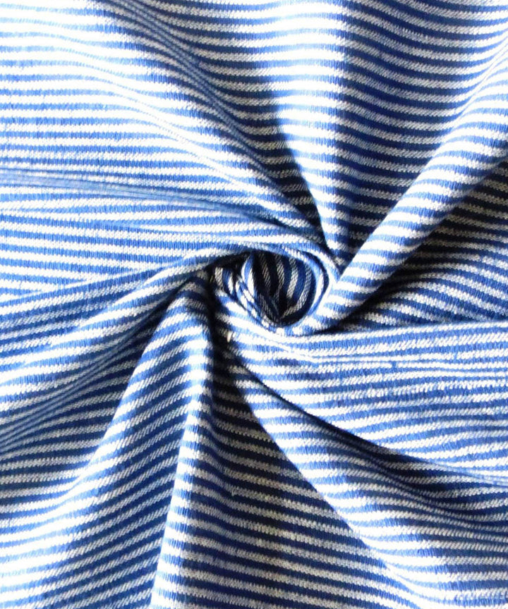 Indigo grey natural dyed handwoven cotton khadi fabric