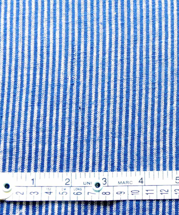 Indigo grey natural dyed handwoven cotton khadi fabric