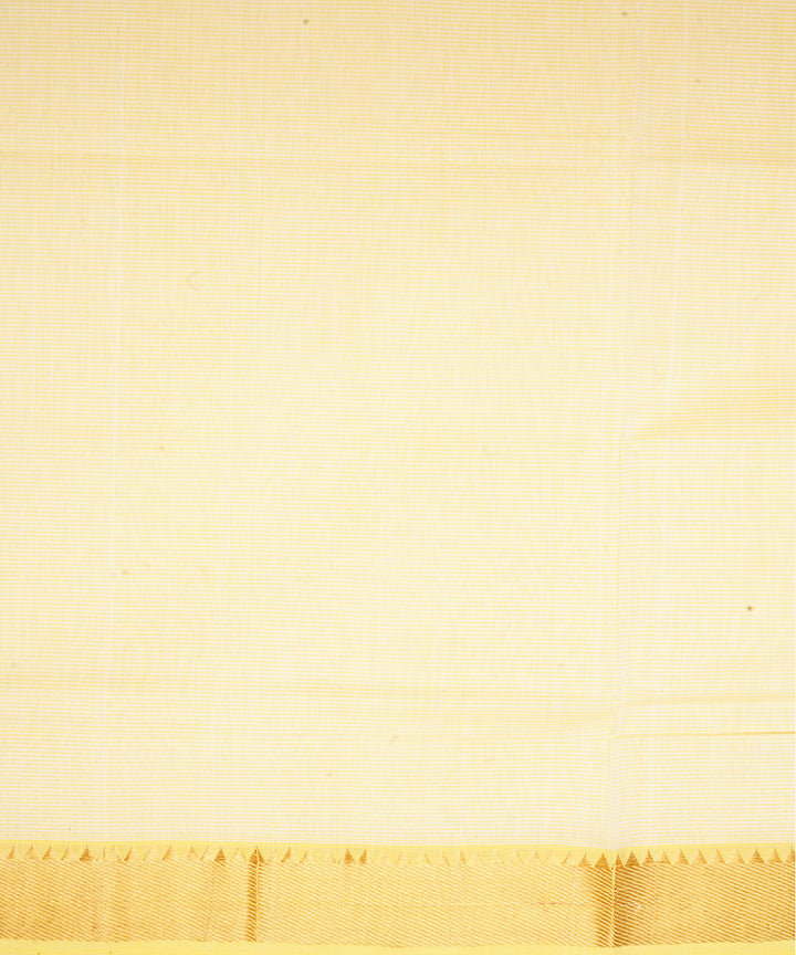 Offwhite handwoven mangalagiri cotton saree