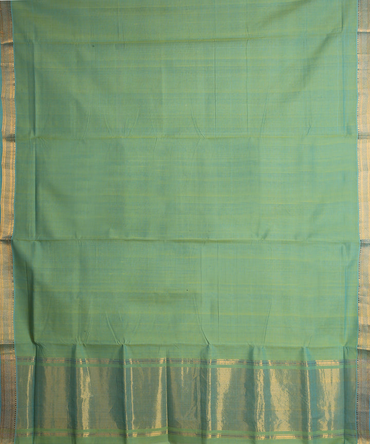 Light green handwoven mangalagiri cotton saree