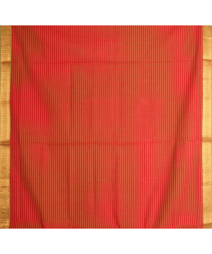 Brown handwoven mangalagiri cotton saree