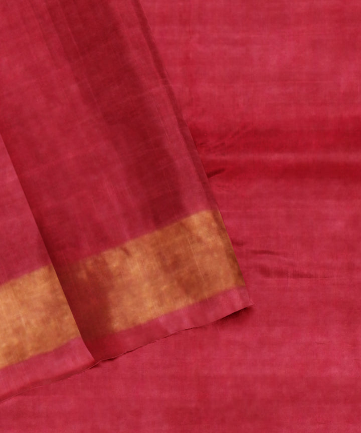 Pink chhattisgarh tussar silk handloom saree