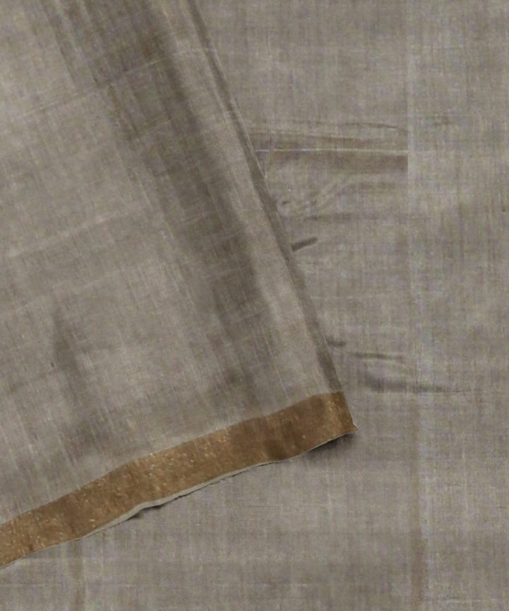 Beige chhattisgarh tussar silk handloom saree