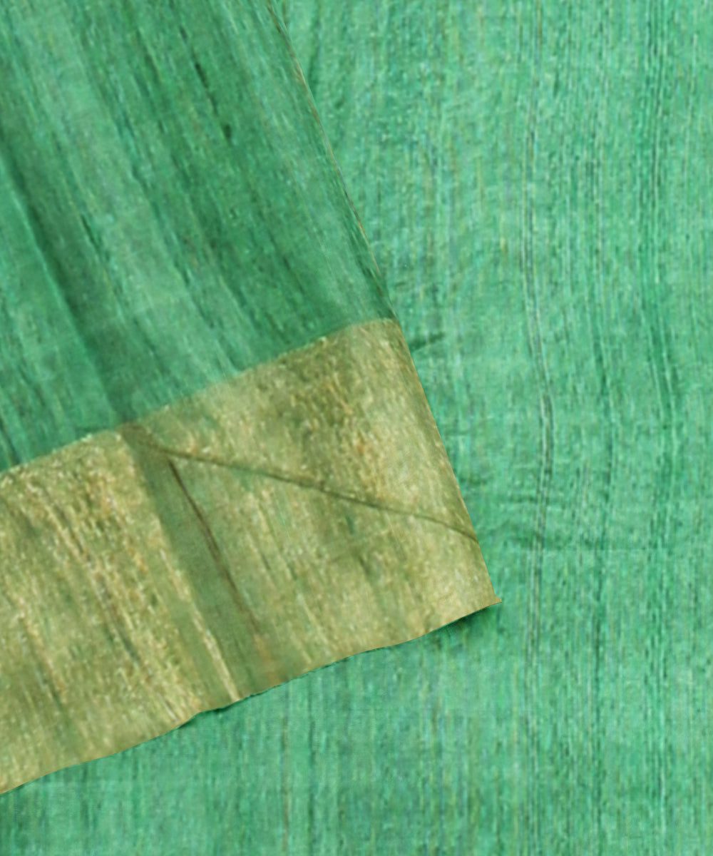 Light green chhattisgarh handloom tussar silk saree