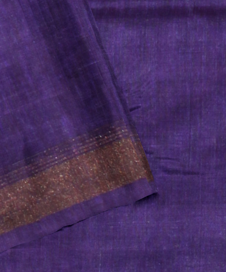 Purple chhattisgarh handloom tussar silk saree