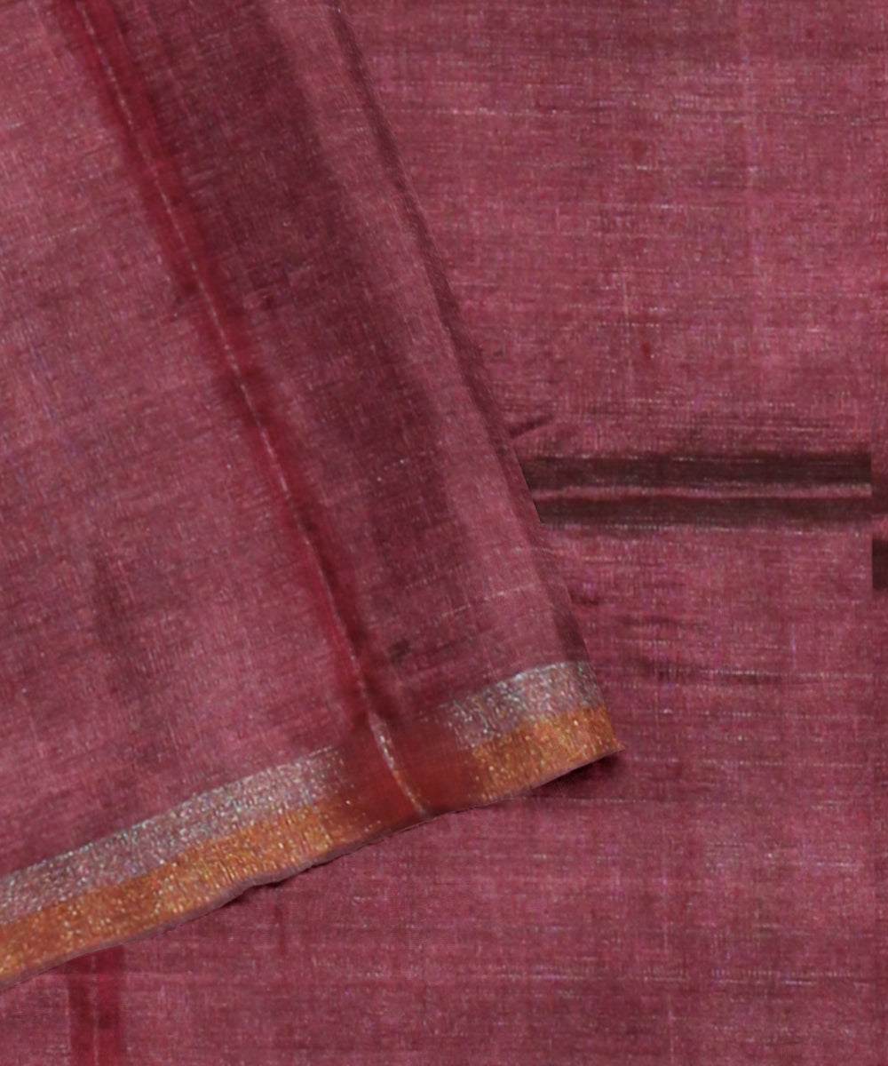 Lavender chhattisgarh handwoven tussar silk saree