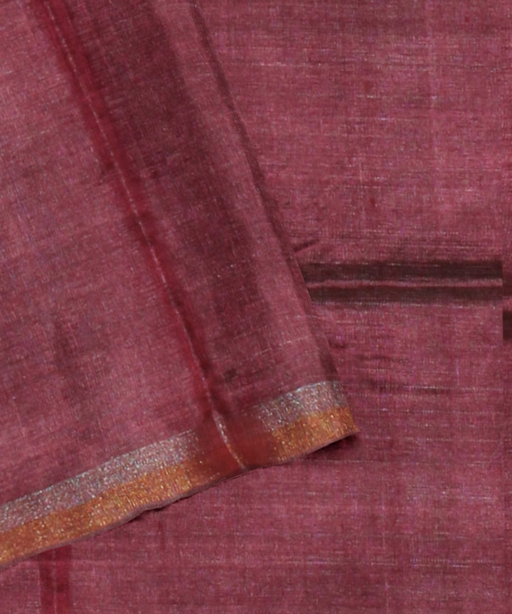 Lavender chhattisgarh handwoven tussar silk saree