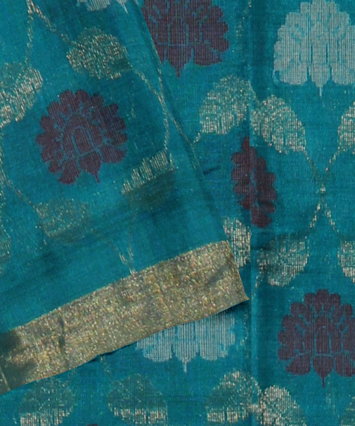 Rama green chhattisgarh handloom tussar silk saree