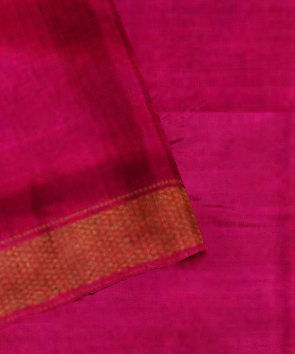 Light green pink handwoven pochampally ikat silk saree