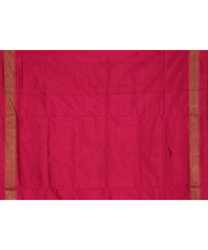 Pink allover handwoven pochampally ikat silk saree