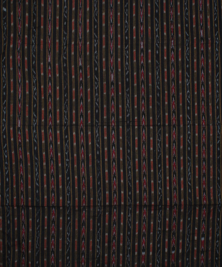 Black handwoven nuapatna cotton fabric