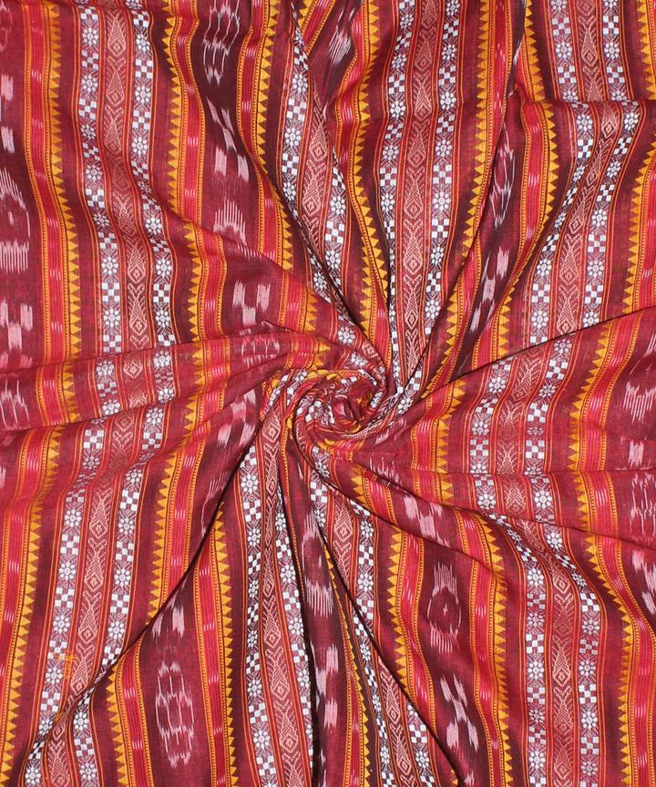 Red handloom cotton nuapatna fabric