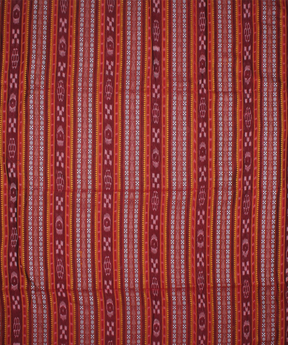 Red handloom cotton nuapatna fabric