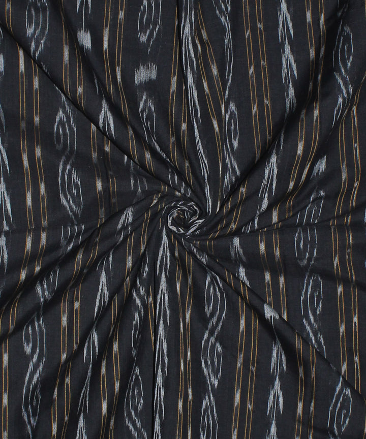 Black handloom cotton nuapatna fabric