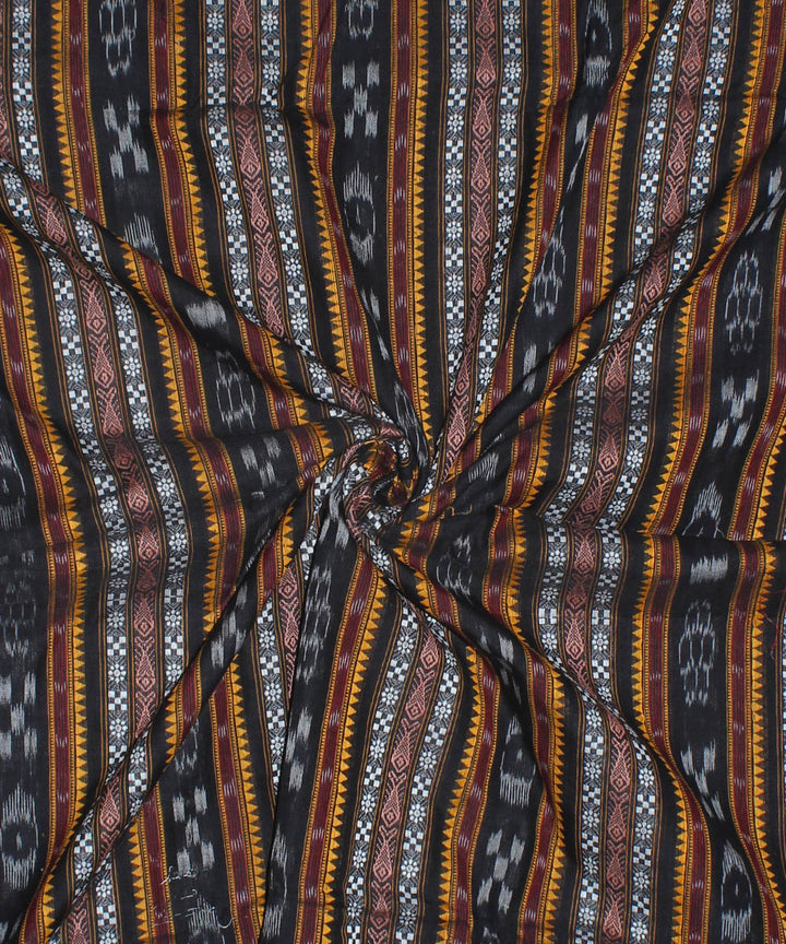 Black handwoven cotton nuapatna fabric