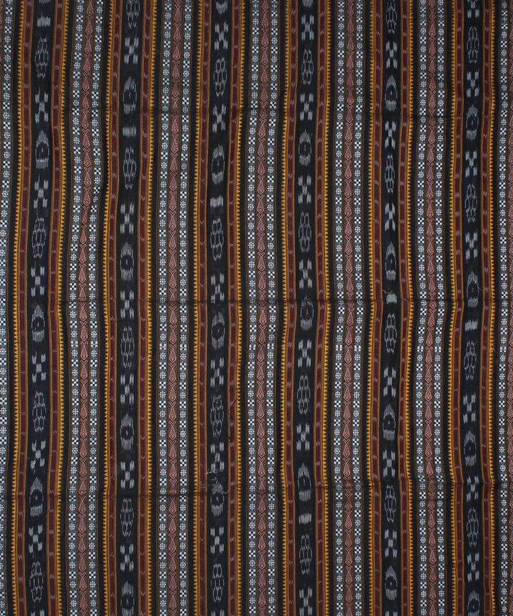 Black handwoven cotton nuapatna fabric