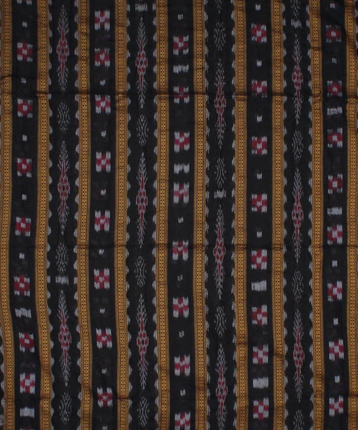 Black handloom nuapatna cotton fabric