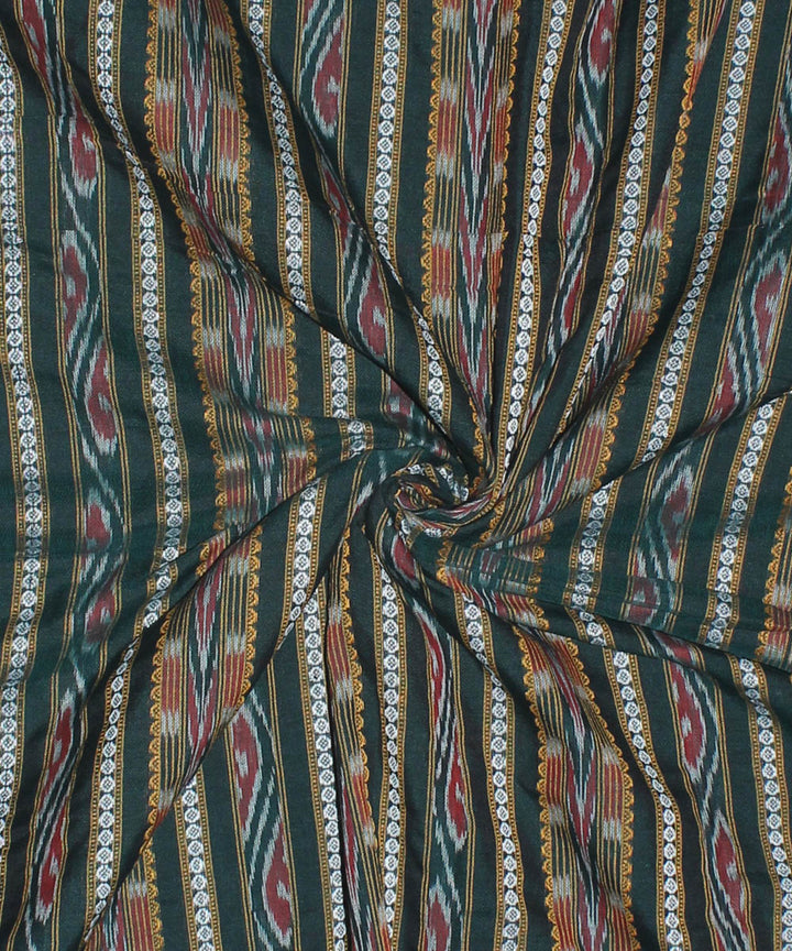 Green Grey handwoven cotton nuapatna fabric