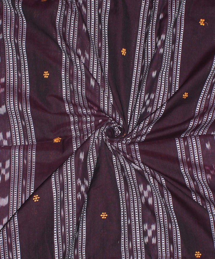 Black handwoven cotton nuapatna fabric