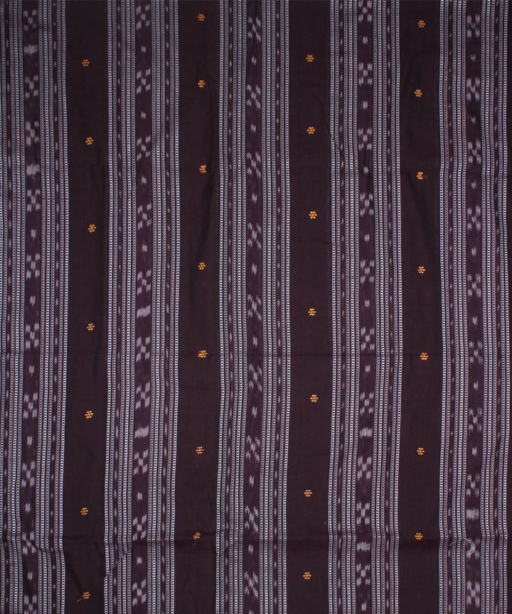 Black handwoven cotton nuapatna fabric