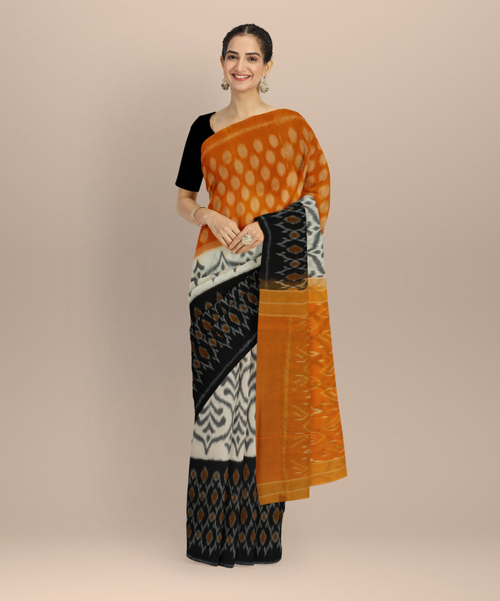 Multicolor handloom cotton pochampally ikat saree