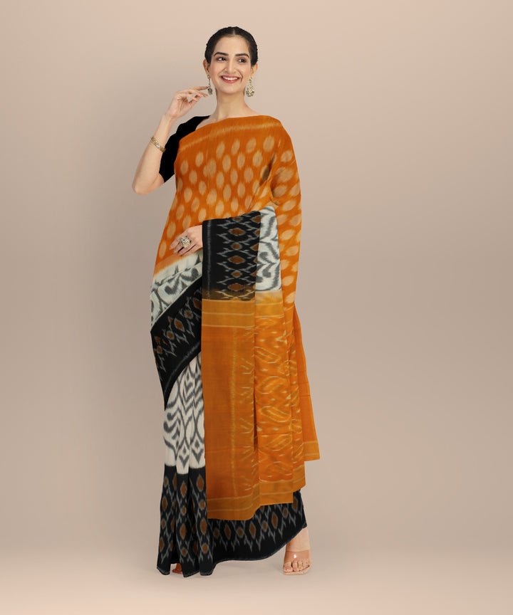 Multicolor handloom cotton pochampally ikat saree