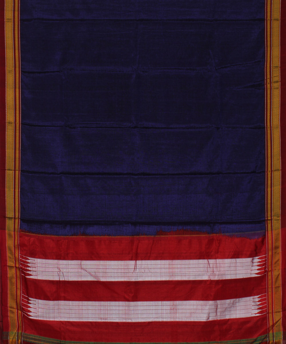 Lavendor red chikki paras cotton art silk handloom ilkal saree