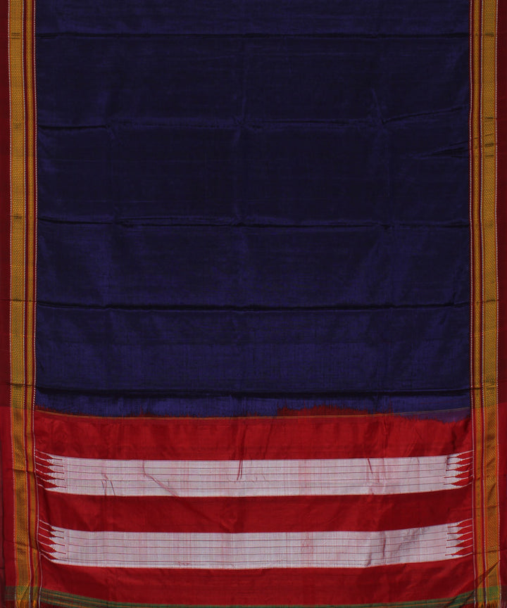 Lavendor red chikki paras cotton art silk handloom ilkal saree