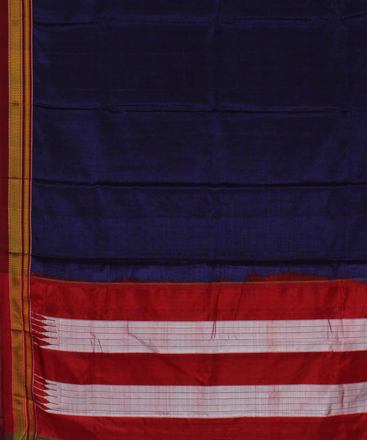 Lavendor red chikki paras cotton art silk handloom ilkal saree
