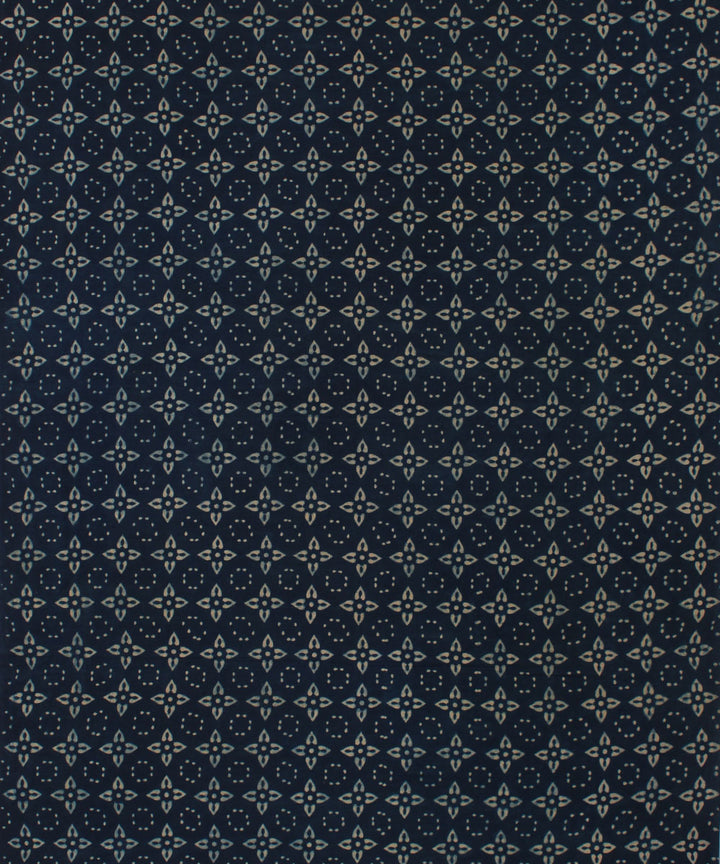 3m indigo hand cotton printed ajrakh kurta material