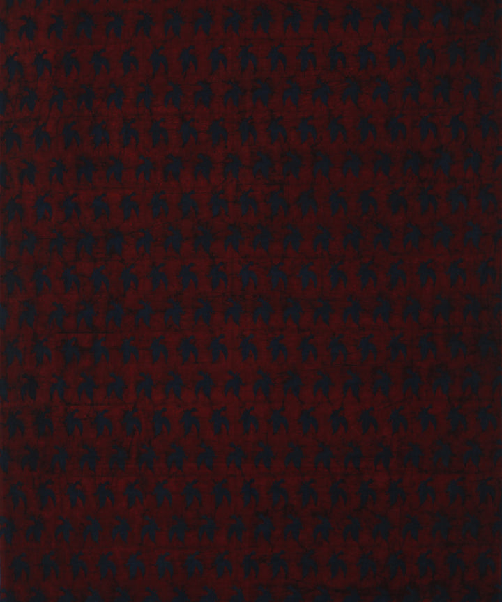 3m indigo hand ajrakh printed kurta cotton material