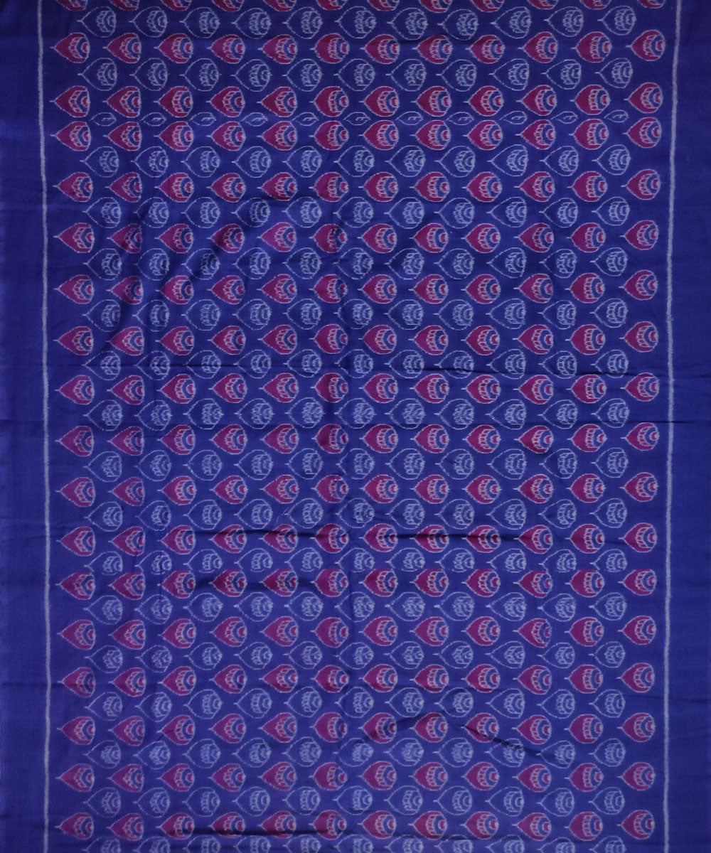 Navy blue red handloom sambalpuri cotton dress material