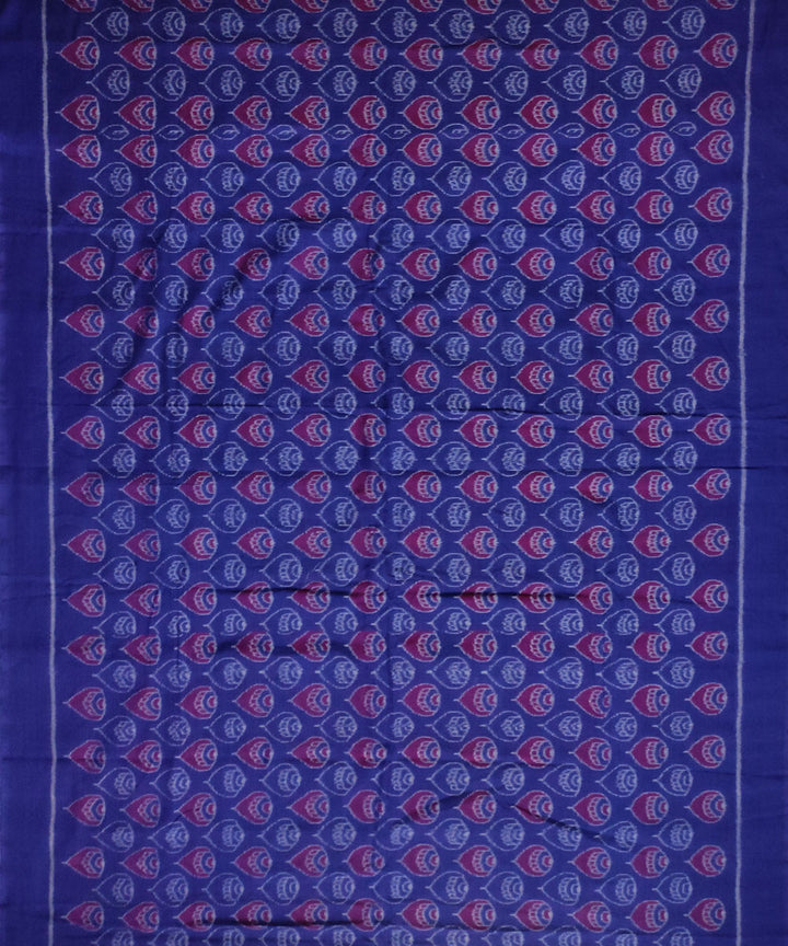 Navy blue red handloom sambalpuri cotton dress material