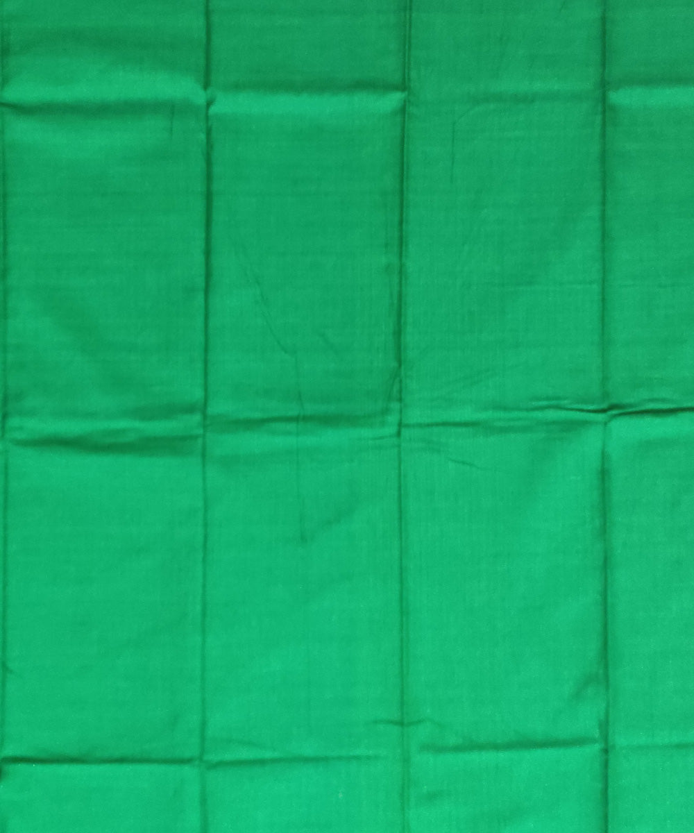 Pink green handloom cotton bomkai dress material