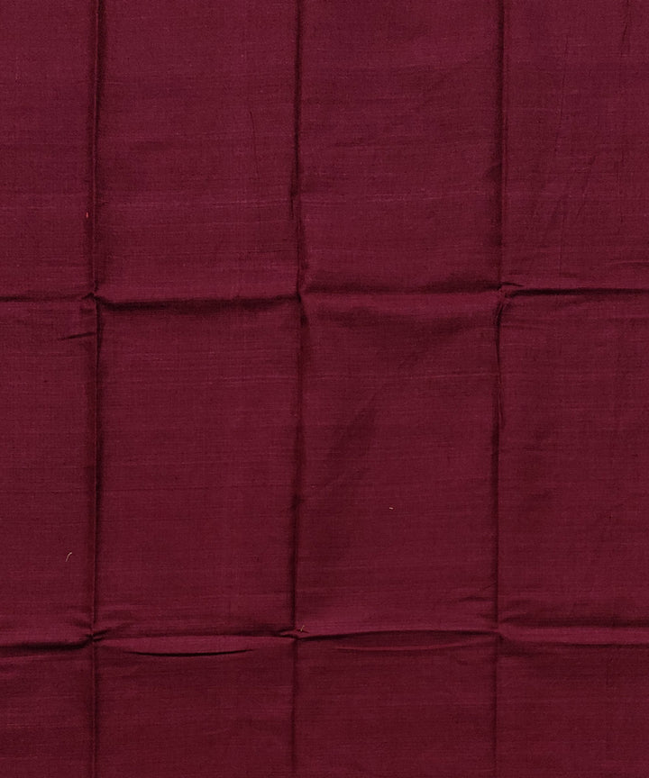 Peach maroon cotton handloom bomkai dress material