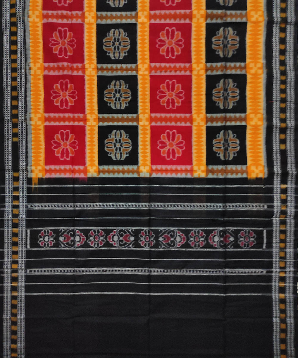 Multicolor sambalpuri handwoven cotton dupatta