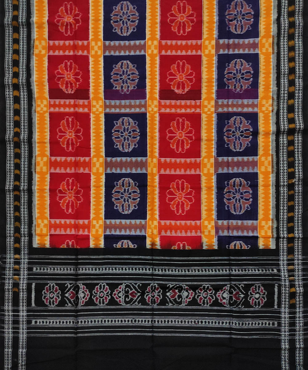 Multicolor handloom cotton sambalpuri dupatta