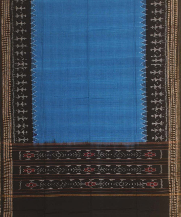 navy blue black handloom cotton sambalpuri dupatta