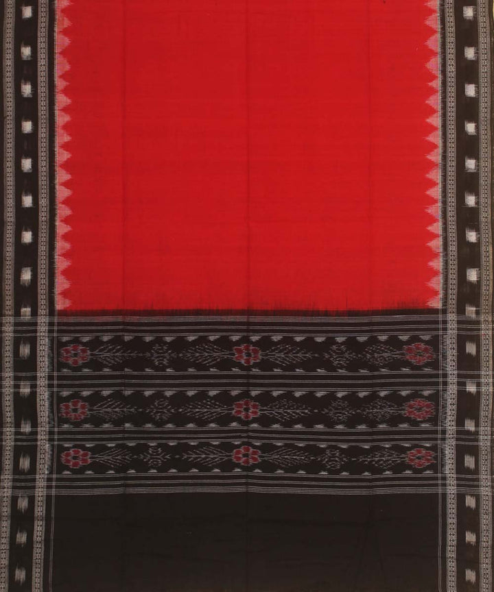 red black handloom cotton sambalpuri dupatta