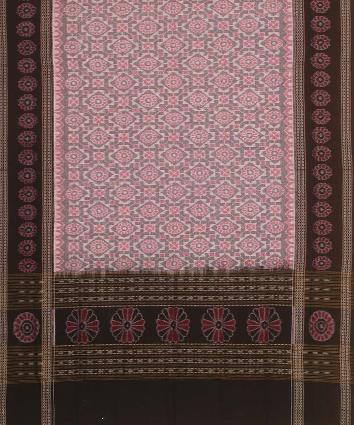 grey brown handloom cotton sambalpuri dupatta
