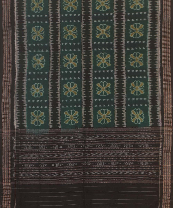 dark green black handloom cotton sambalpuri dupatta
