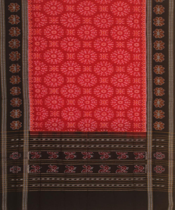 red black handloom cotton sambalpuri dupatta