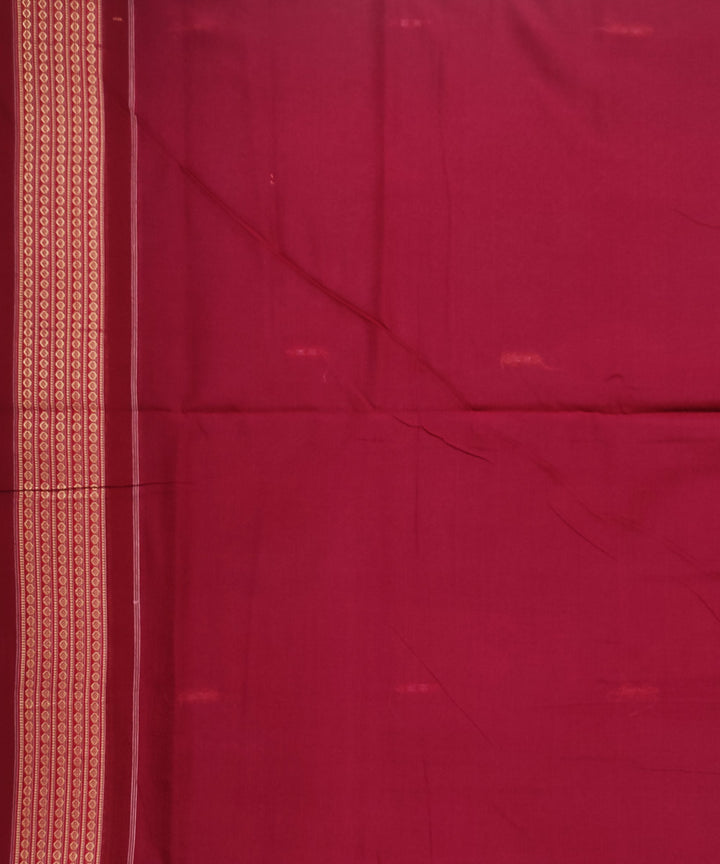 Turquoise maroon cotton handloom bomkai saree