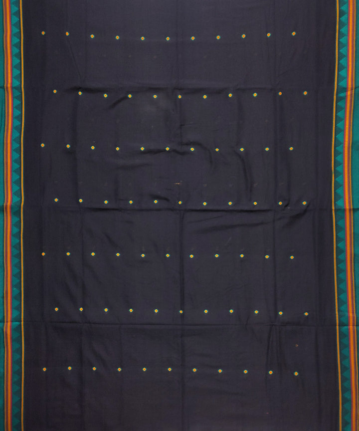 Black cotton handloom dongoria saree
