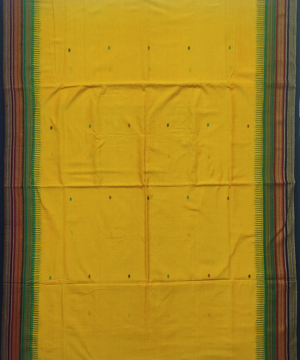 Multicolor cotton handloom dongoria saree