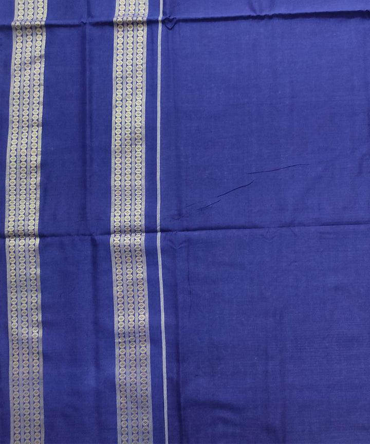 Black blue cotton handloom sambalpuri saree